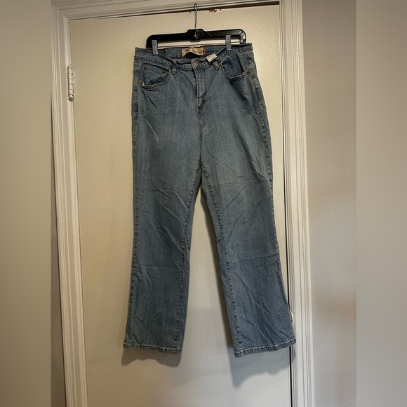Vintage Levis 550 Jeans Women 18M Light Wash Blue Relaxed Bootcut Y2K. 5 pockets - Picture 1 of 12